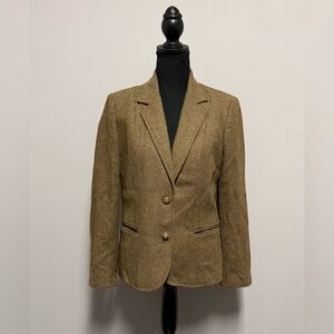 VINTAGE Sears JUNIOR 9 Tweed WOMEN S Wool BLAZER